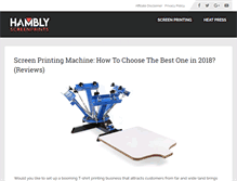 Tablet Screenshot of hamblyscreenprints.com
